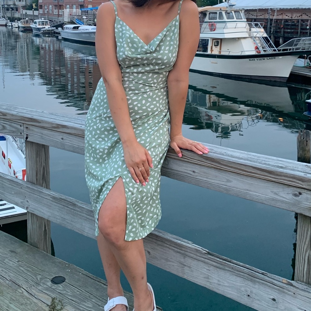 mint maxi dress
